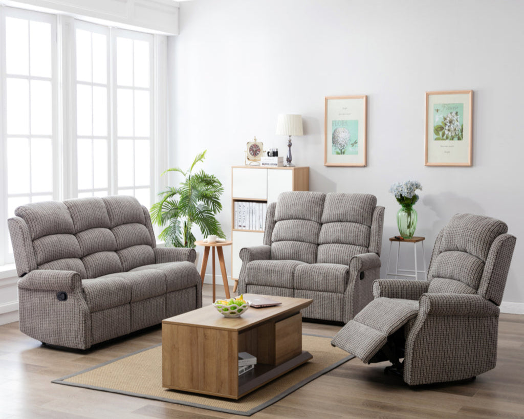 Windsor Latte Fabric Armchair