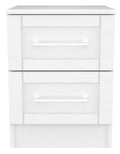 York 2 Drawer Bedside Cabinet