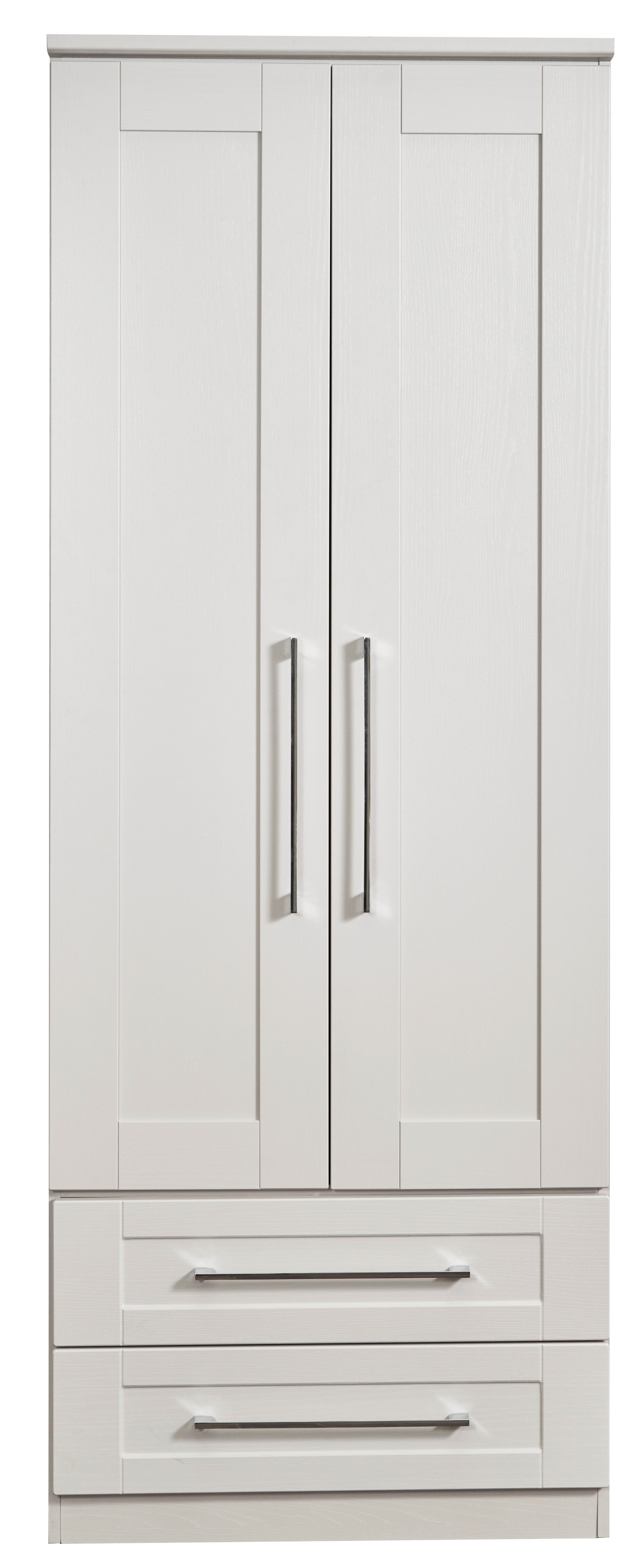 York 2 Drawer Tall Wardrobe