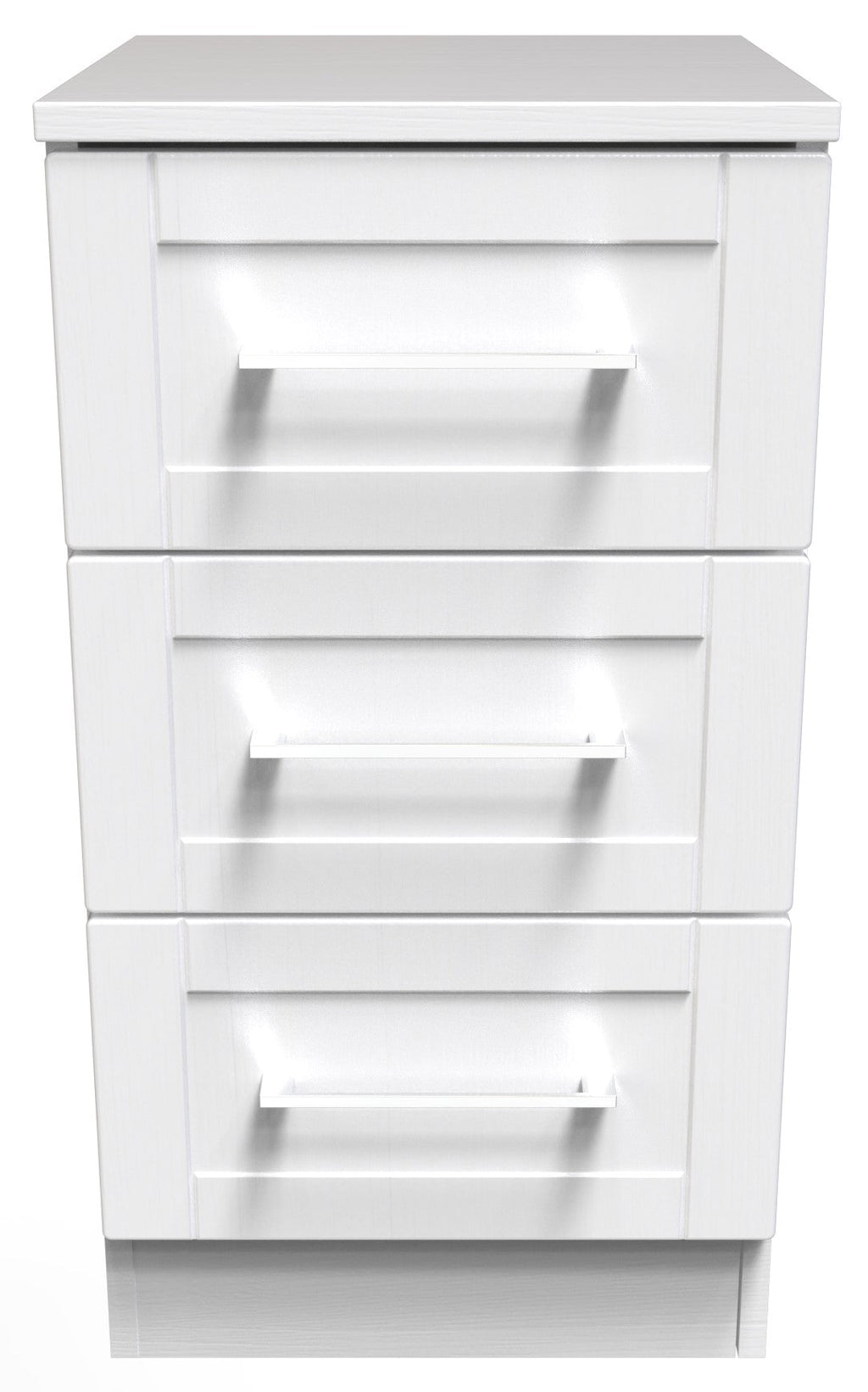 York 3 Drawer Bedside Cabinet