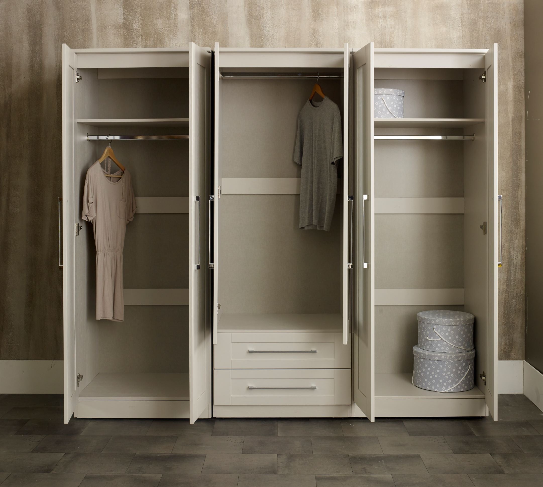 York 2 Drawer Tall Wardrobe