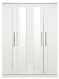 York Tall 4 Door Mirror Wardrobe